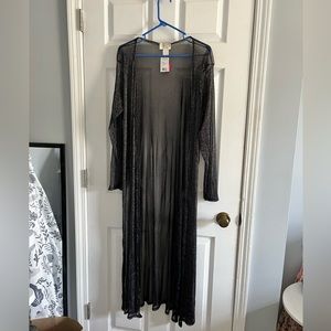 Long sheer cover up